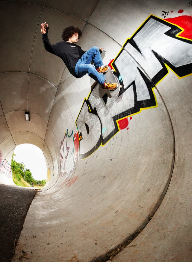 Gabriel Renault en fakie wallride à Caen.
