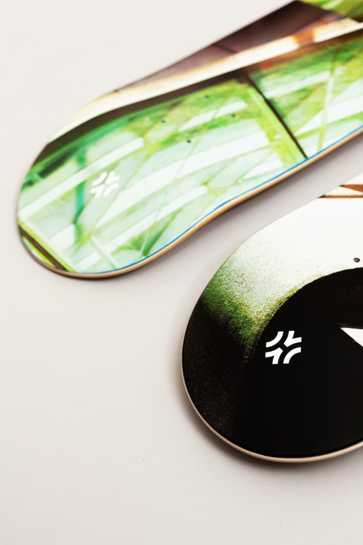 Les planches de skateboard Hextra Skateboarding, fabriquées en France.